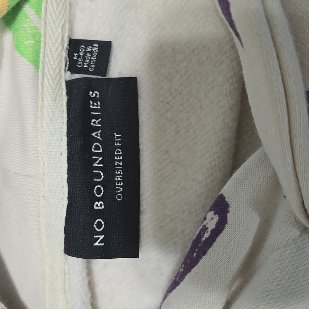 Y2K Oversized Hoodie Multi Colors Men's Size Medium Graffiti Style - Picture 7 of 7